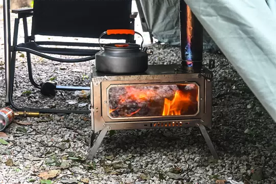 Ultra ince katlanır odun sobası