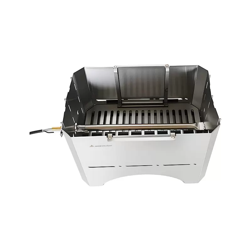 Katlanabilir Gazlı K&ouml;m&uuml;r Barbek&uuml; Izgarası