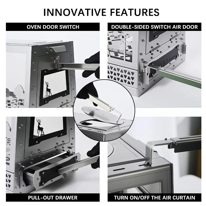 Paslanmaz Çelik Çadır Odun Sobası